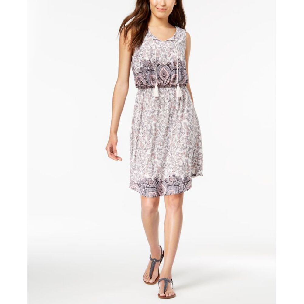 Style & Co Sleeveless Printed Dress